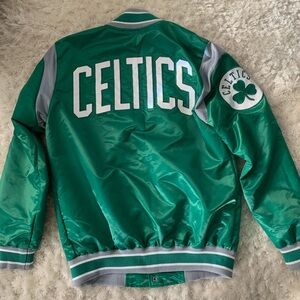 Green Celtics bomber jacket outerwear men’s cute